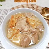 Resep sup ayam bakso kembang tahu. (dok. Cookpad @arumyusia)