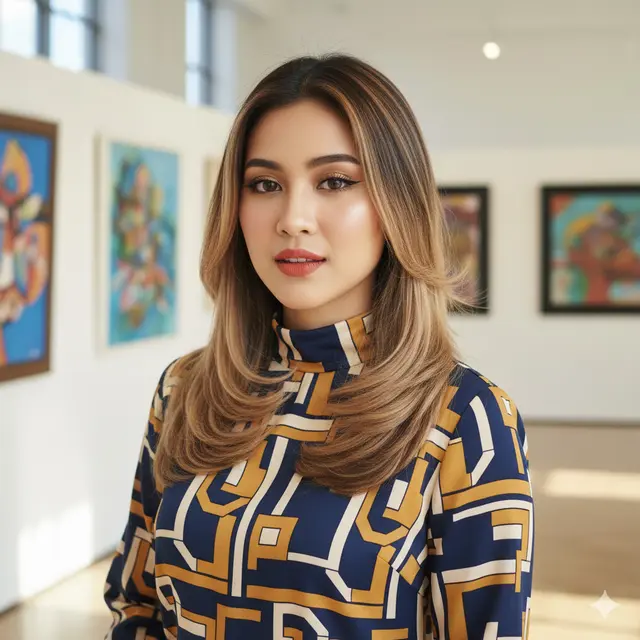 Rambut Wanita Panjang Layer (Foto: Gemini AI)