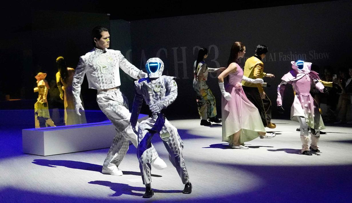  Physical AI Fashion Show dari Galaxy Corporation di Seoul, Korea Selatan, Kamis 28 Mei 2026. (AP Photo/Ahn Young-joon)