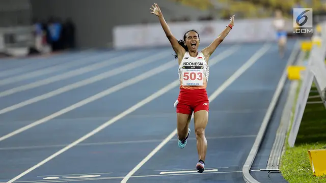 PHOTO: Pelari Triyaningsih Sumbang Emas Untuk Indonesia