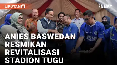 Anies Baswedan Resmikan Revitalisasi Stadion Tugu