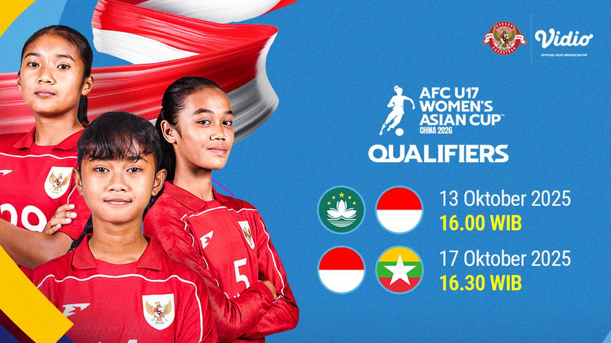 Jadwal Lengkap Timnas Putri Indonesia U-17 di Kualifikasi AFC U-17 Asian Cup 2026, Bisa Disaksikan di Vidio