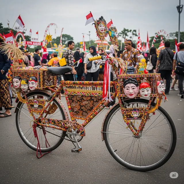 Inspirasi Sepeda Hias 17 Agustus.