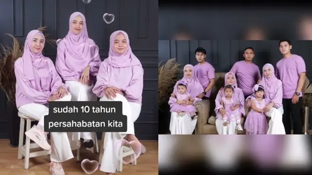 10 Tahun Bersama, Momen Kebersamaan Keluarga 3 Sahabat Ini Bikin Gemas
