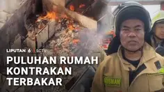 Puluhan Rumah Kontrakan Terbakar