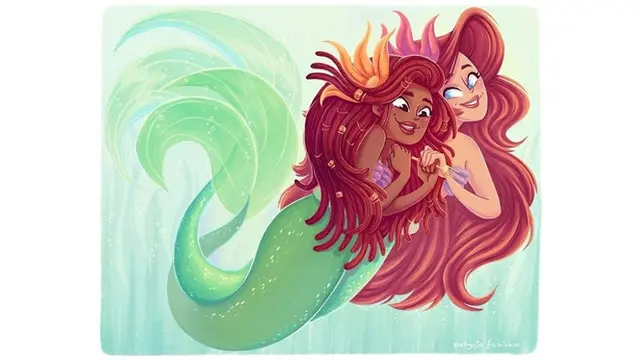 7 Ilustrasi Netizen Saat Halle Bailey Perankan Ariel 'The Little Mermaid', Cantik Nan Eksotis