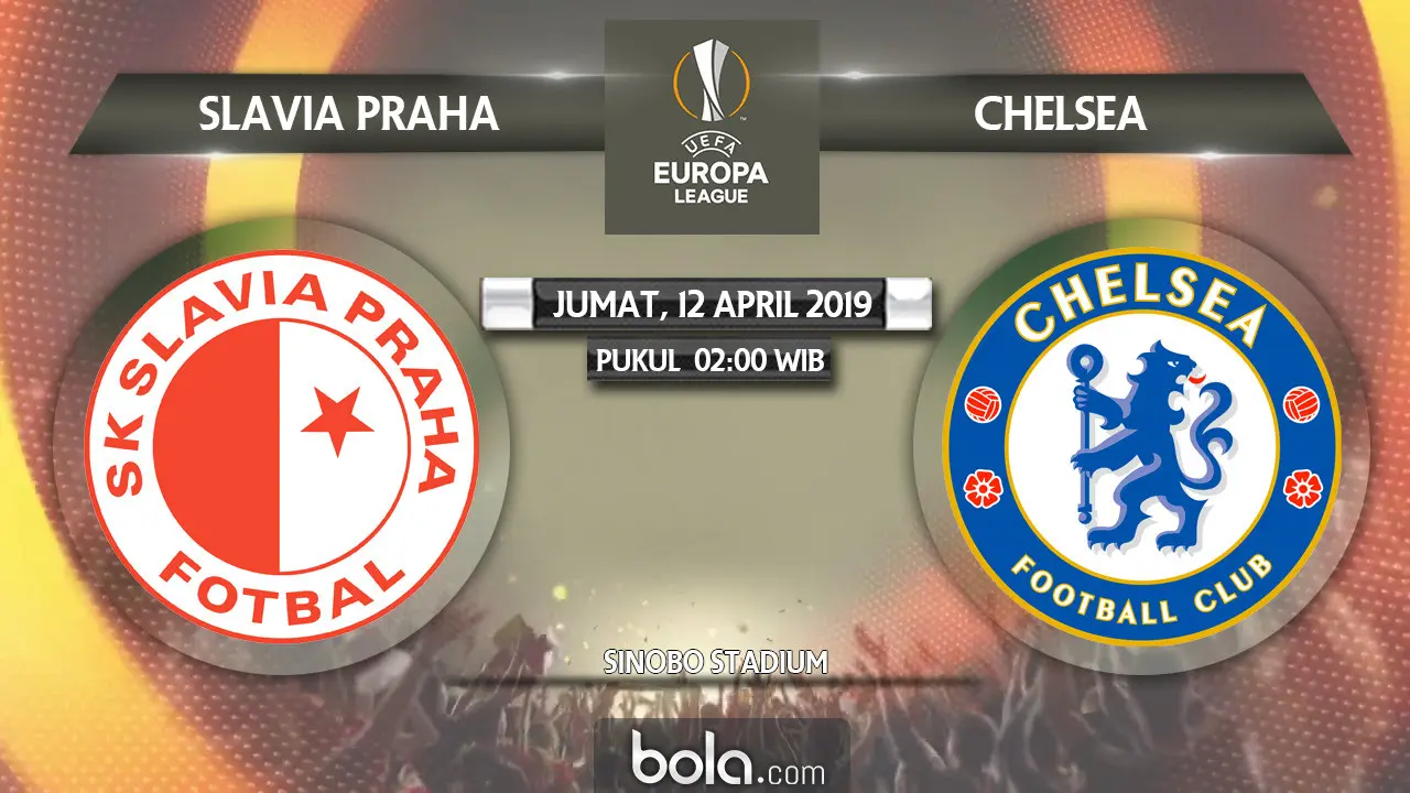 Liga Europa Slavia Praha Vs Chelsea