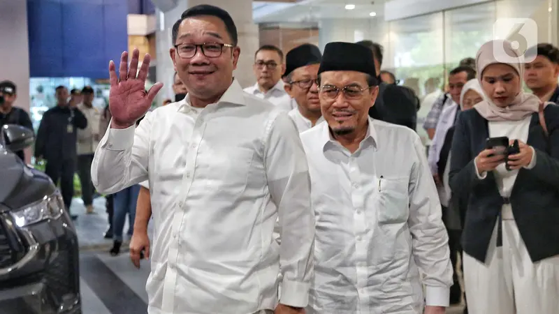 Tampil Kompak, Ridwan Kamil dan Suswono Siap Jalani Pemeriksaan Kesehatan