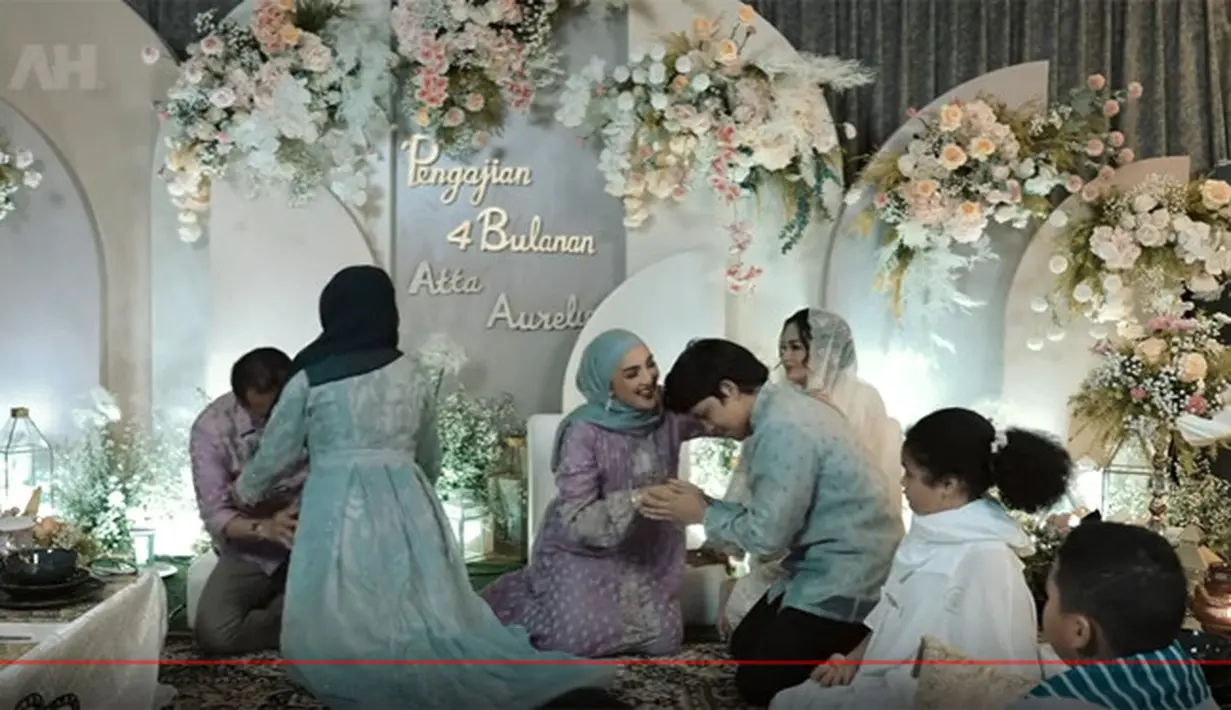 Pengajian 4 Bulanan Aurel Hermansyah (Youtube/AH)