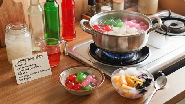 Cara Mewarnai Kolang Kaling agar Merata