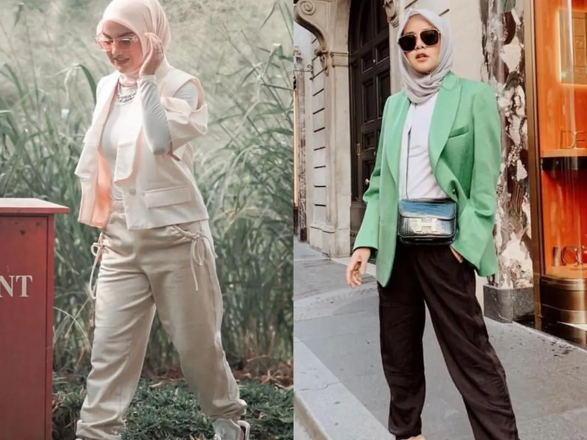 7 Ide Padu Padan Celana Jogger Wanita Berhijab dari Irish Bella