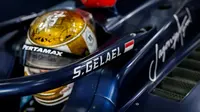 Sean Gelael saat menjalani sesi tes pramusim Formula 2 2020 di Sirkuit Sakhir, Bahrain. (Istimewa)