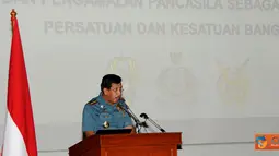 Citizen6, Cilangkap: Panglima TNI Laksamana TNI Agus Suhartono, membuka acara sarasehan Bintal Ideologi dan Tradisi Kejuangan (Sarasehan Bintalid dan Trajuang) 2012 jajaran TNI, di Mabes TNI Cilangkap, Jakarta Timur, Kamis (31/5). (Pengirim: Badarudin Bak