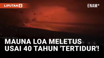 VIDEO: Mauna Loa, Gunung Berapi Aktif Terbesar Meletus untuk Pertama Kalinya dalam 40 Tahun