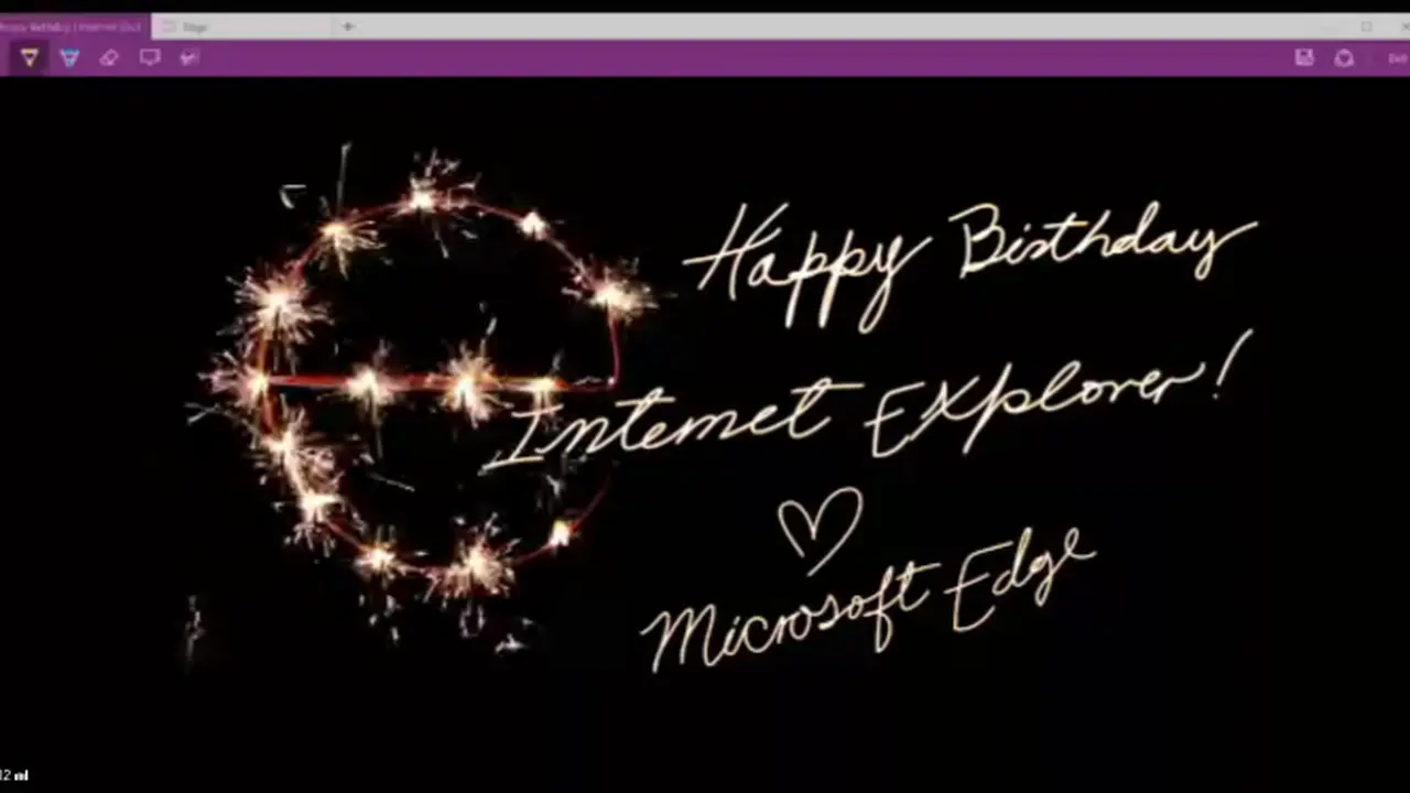 Ucapan selamat ulang tahun internet explorer 