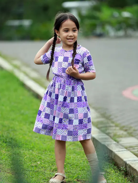 Boleh jadi Nicole memang merupakan pendatang baru namun ia berhasil mendapat peran utama sebagai Elif. Nicole  merasa senang dapat bermain di Elif Indonesia bersama bintang-bintang yang lebih senior. (Deki Prayoga/Bintang.com)