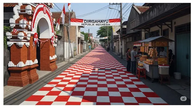 6 Kreasi Cat untuk Gang Rumah 17 Agustus, Semarak Kemerdekaan di Setiap Sudut