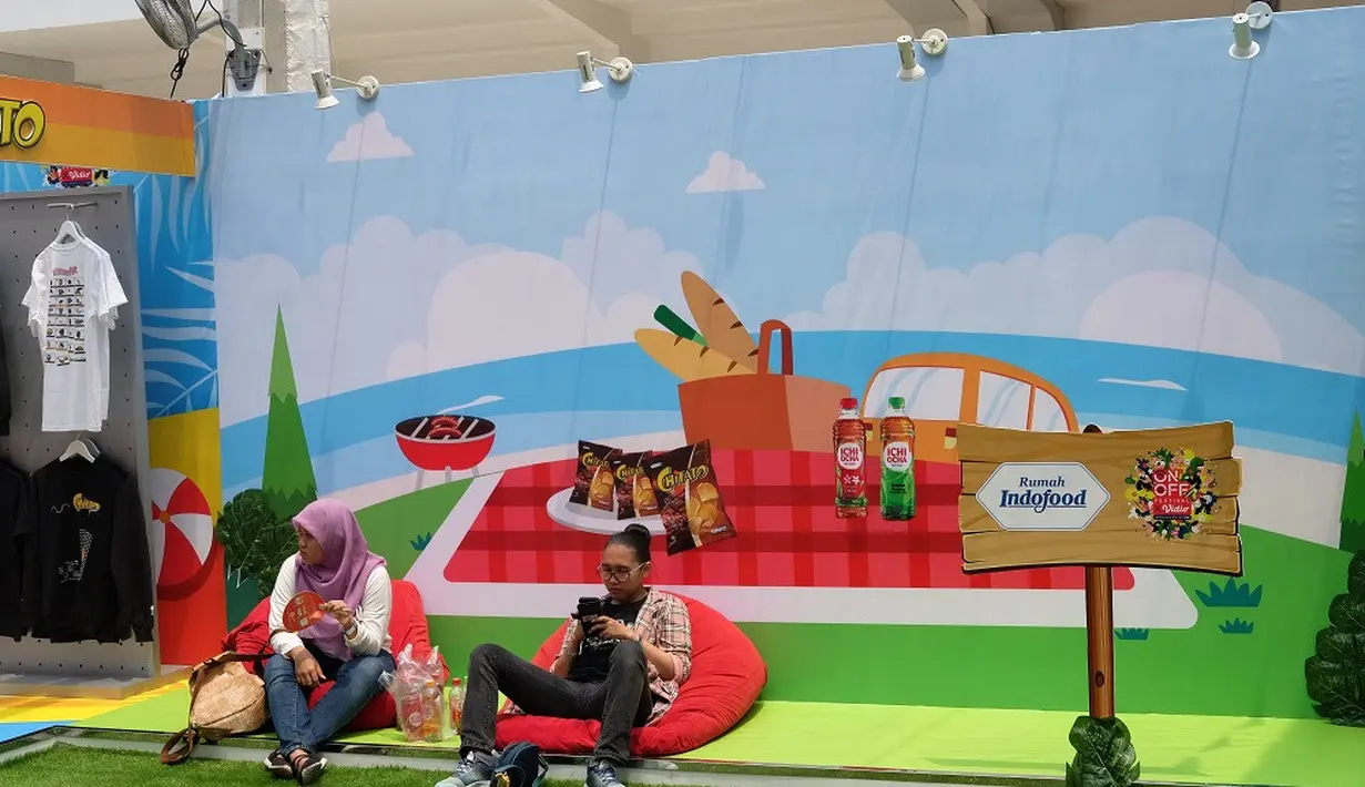 Salah satu spot di Rumah Indofood untuk para pengunjung ON OFF Festival 2019 yang diselenggarakan pada 7-8 September 2019 di Istora Senayan, Jakarta.