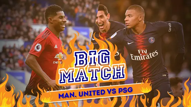 16 Besar Liga Champions 2018-2019 leg 1, Manchester United vs PSG. (Bola.com/Dody Iryawan)