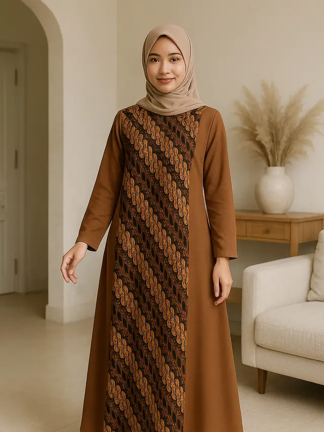 7 Model Gamis Batik Kekinian untuk Berat 50 Kg, Nyaman dan Bikin Tampak Langsing