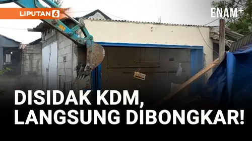 VIDEO: Disidak Dedi Mulyadi, Bangunan Liar di Bekasi Langsung Dibongkar!
