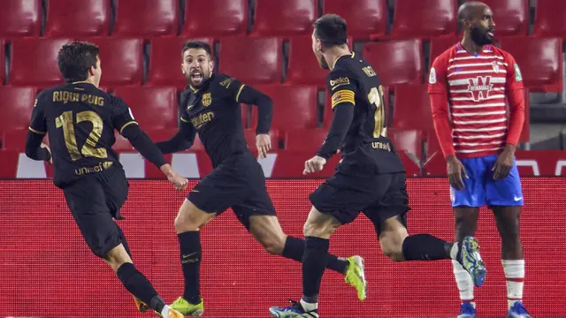 FOTO: Lumat Granada, Barcelona Amankan Tiket Semifinal Copa del Rey