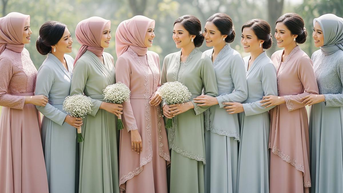 7 Model Baju Bridesmaid ala Malaysia yang Elegan, Anggun dan Timeless untuk Berbagai Tema Pernikahan