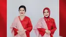 Berdampingan dengan Kahiyang, ibu Wakil Walikota Medan Shaula Aulia Rachman tampil kompak dengan busana yang serasi (instagram/doleytobing)