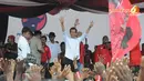 Dalam orasinya, Jokowi optimis jika PDIP mampu menang di kawasan Indonesia Timur, terutama Papua (Liputan6.com/Herman Zakharia)