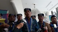 Pengurus GMKI usai bertemu Wakil Presiden Jusuf Kalla di Istana Wapres, Jakarta, Kamis (17/5/2018). (Merdeka.com/Intan Umbari Prihatin)