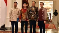 Pasangan Kevin Sanjaya Sukamuljo/Marcus Fernaldi Gideon mendapat undangan dari Presiden Republik Indonesia, Joko Widodo. (dok. Sekretariat Kabinet Republik Indonesia)