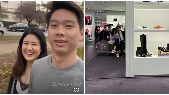 6 Potret Kevin Sanjaya dan Valencia Tanoe di Paris, Sedang Persiapkan Pernikahan