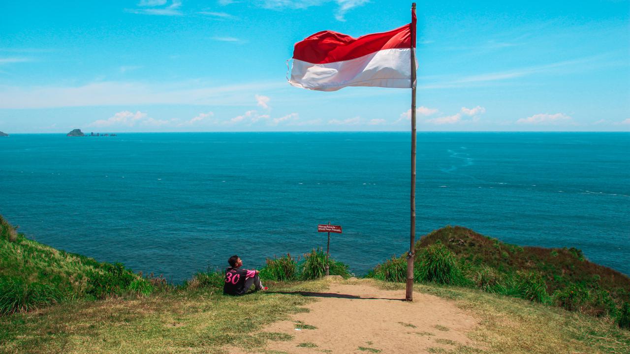 Ilustrasi bendera Merah Putih, Indonesia, semangat patriotisme