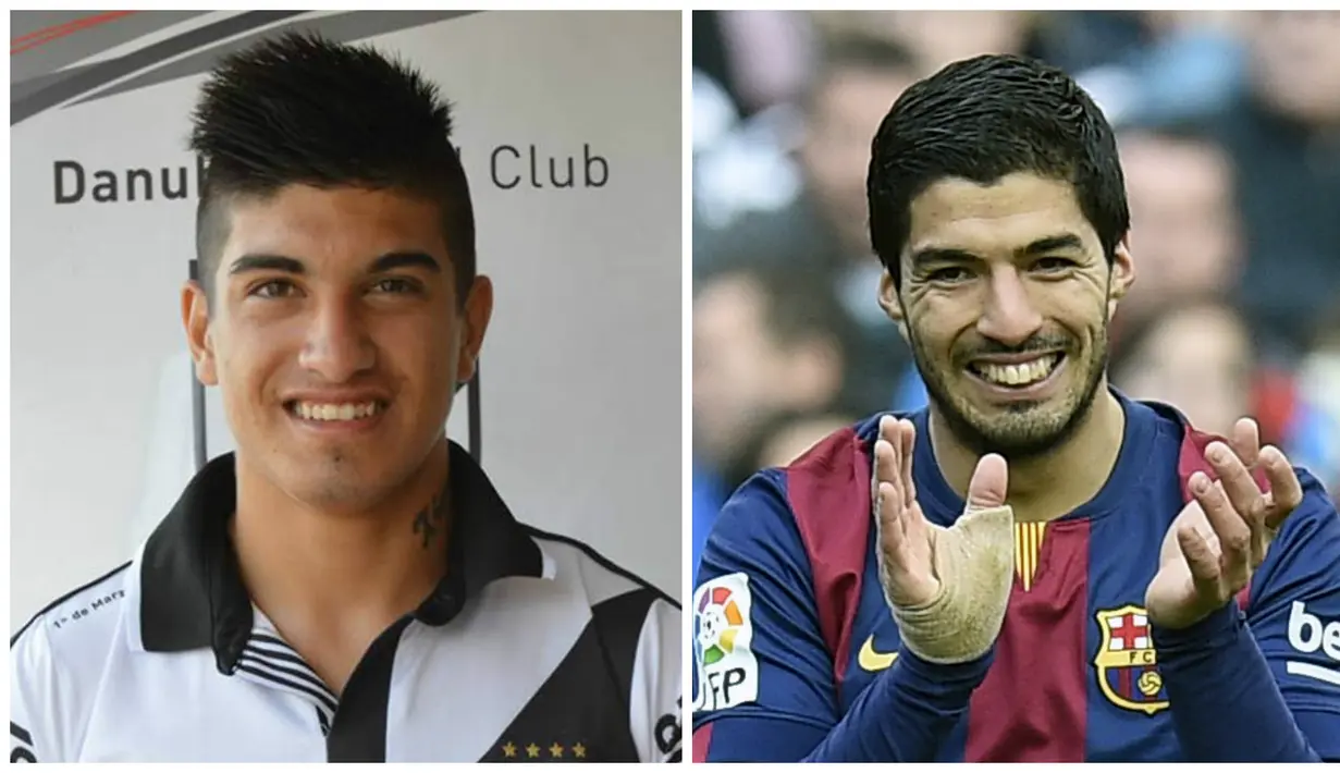 Joaquín Ardaiz, merupakan pesepak bola berusia 17 tahun yang mendapat julukan The Next Luis Suarez. Berkat gaya bermainnya yang mirip Suarez, striker klub Danubio Uruguay itu menjadi incaran Liverpool dan Barcelona. (AFP)