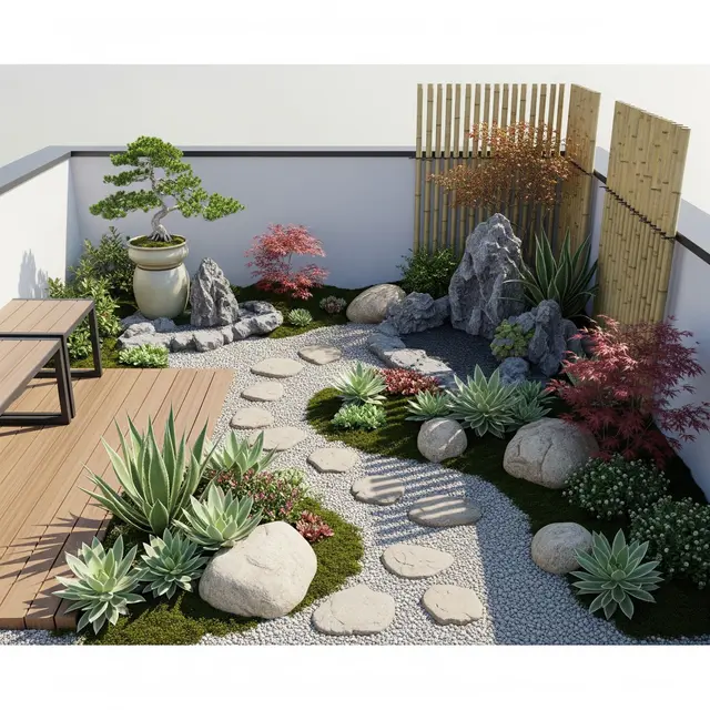 Desain Rooftop Garden Modern untuk Rumah Type 36 (Gemini AI)