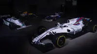 Williams resmi membuka selubung mobil baru mereka, FW40, secara online pada Sabtu (25/2/2017). (Bola.com/Twitter/WilliamsRacing)