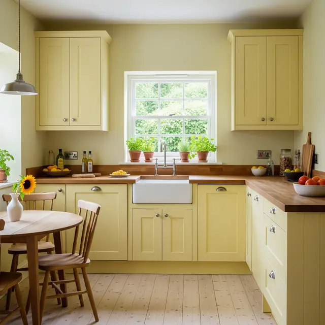 Warna Cat Dinding di Dapur Sempit Agar Terlihat Cerah (Gemini AI)