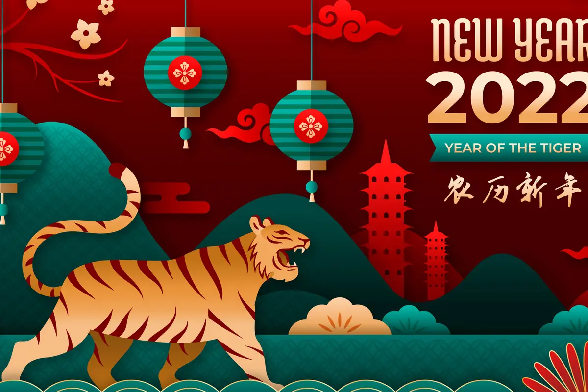 Ilustrasi Tahun Baru Imlek 2022