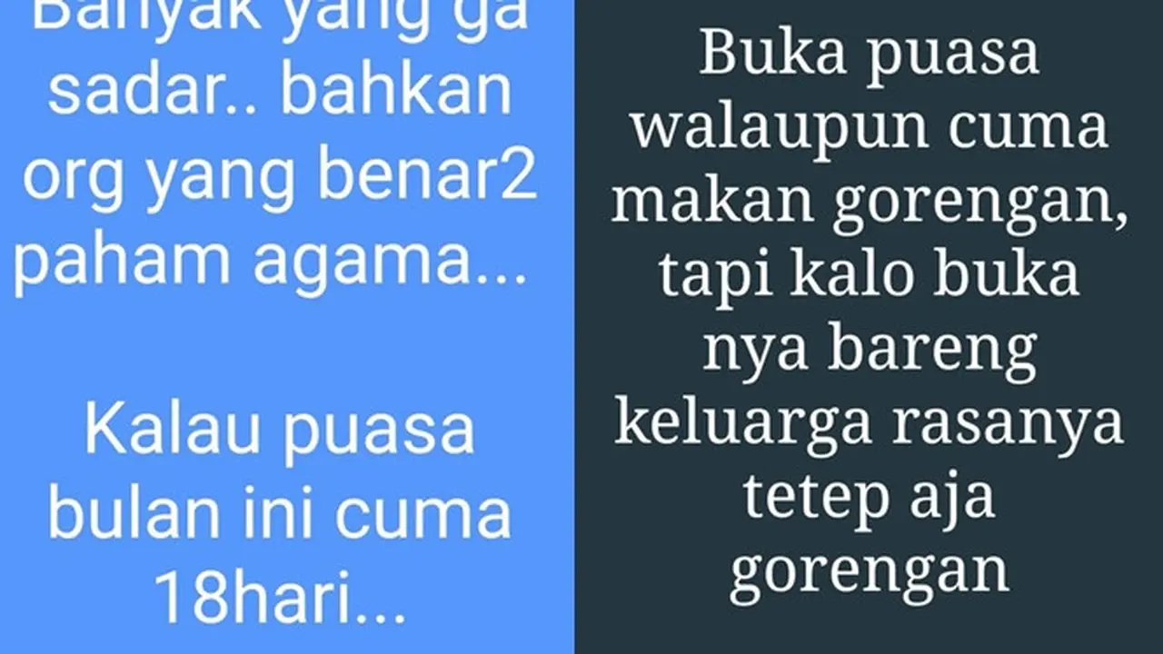 6 Status WA Bapak-Bapak saat Puasa Ramadan Ini Bikin Senyum Tipis