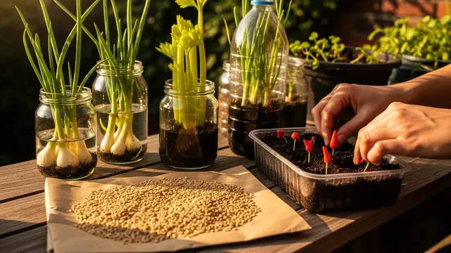 Menggunakan Bibit Gratis dari Sisa Dapur