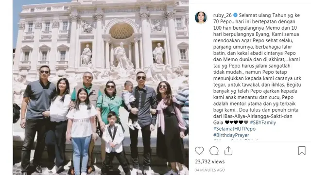 SBY (Foto: Instagram/@ruby_26)