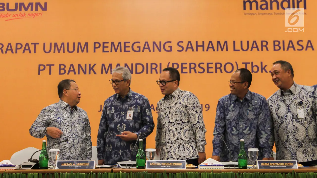 RUPSLB Bank Mandiri Angkat Rionald Silaban Jadi Komisaris