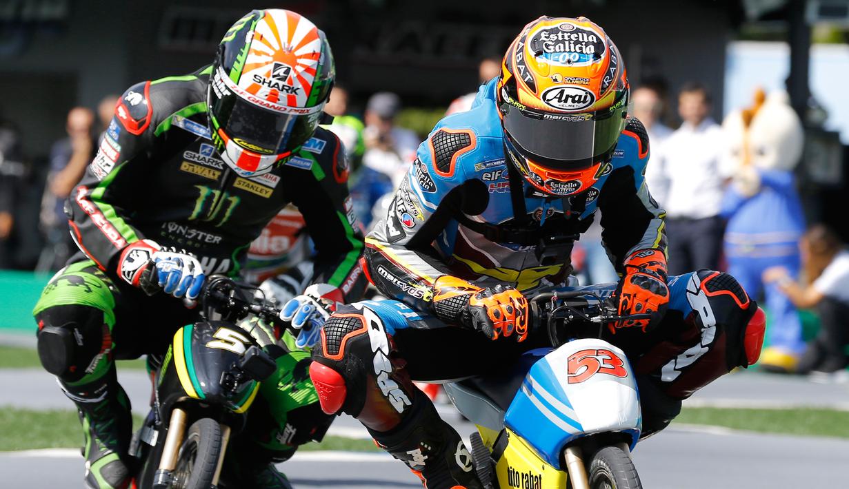 PHOTO Ketika Pembalap MotoGP Adu Cepat Dengan Motor Mini Bola