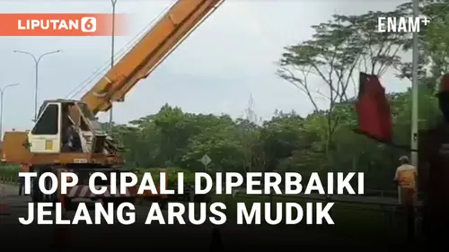 VIDEO: Jelang Arus Mudik, Perbaikan Tol Cipali Dikebut
