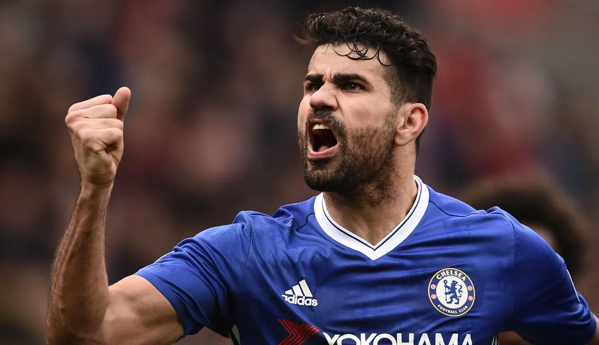 Diego Costa (66 juta euro) - Diego Costa dijual ke Atletico Madrid oleh Chelsea pada Januari 2018 dengan harga transfer 66 juta euro. (AFP/Oli Scarff)