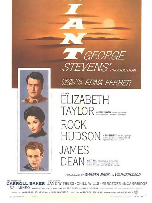 Poster Giant, film terakhir James Dean (George Stevens Productions/ Warner Bros via IMDb)