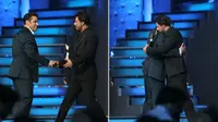 Salman Khan dan Shahrukh Khan Berpelukan di Star Guild Awards