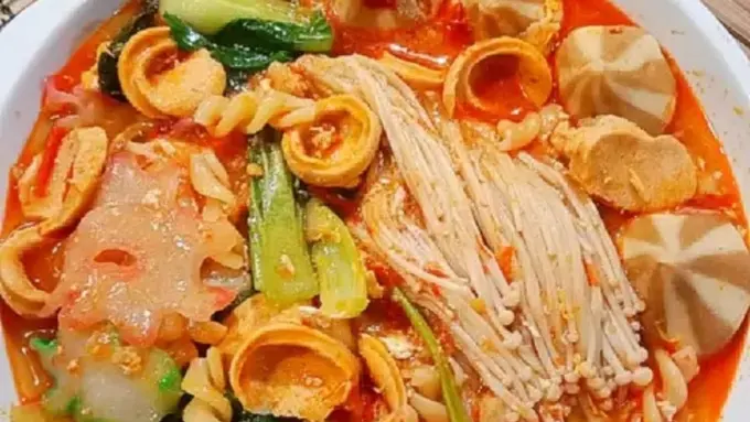 Resep seblak jamur enoki. (dok. Cookpad @dapur_moms_bilqis)