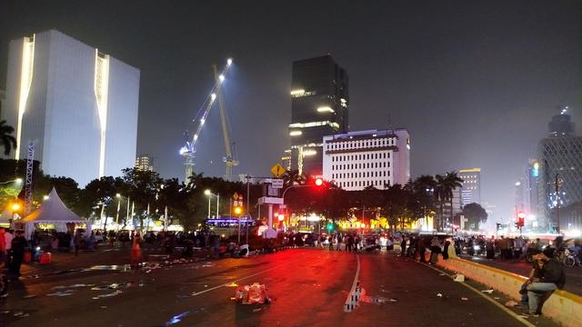 Aksi unjuk rasa bertajuk bela Palestina berakhir pada Minggu petang (9/6/2024).