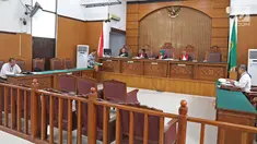 Suasana sidang perdata  Kivlan Zen terhadap Jaksa Agung dan Wiranto di Pengadilan Negeri Jakarta Selatan, Selasa (1/10/2019). Sidang perdata Kivlan Zen terhadap Jaksa Agung dan Wiranto dilanjutkan pada tanggal 9/10/2019 hari Rabu dengan agenda mediasi. (Liputan6.com/Herman Zakharia)